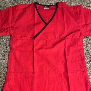 Red scrubs set xs/xsp